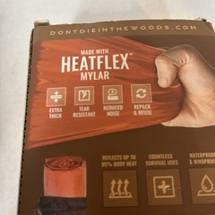 Emergency Blankets Dont Die In The Woods Brand 4 In Pack 2 Sided Mylar
