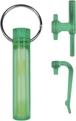 GEAR AID Ni Glo 2” UV Rechargeable Glowing Keychain – Multi-Purpose Glow-In-The-