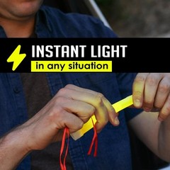 12Pcs Survival Emergency Glow Sticks 6 Inches Light Sticks for First Aid Kit