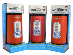 Lot of 3 Thermacell Zone Mosquito Repeller & Fuel Cartridge & 3 Repellent Mats