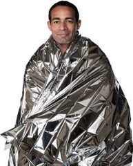 Rescue Guard Emergency Thermal Blankets 84″ x 54″ Waterproof & Windproof, 10pcs