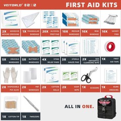 Survival Kit Nylon 12 in 1 Emergency Gear First Aid Camping Hunting