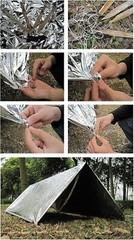 Emergency Foil Blanket Pack of 50, Survival Thermal Mylar Blankets Individual…