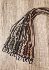 550 Paracord Keychain ID Lanyard w/ Black Lobster Clasp USA Seller Many Colors!