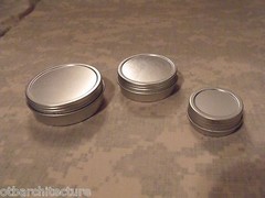 Emergency/Survival Screw Top Tin/Container: SET of (3) Sizes – Make your own kit