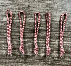 Red Candy Cane Nike Elite Zipper Pull replacements (Set of 5) – Paracord Dredz