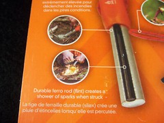 New SOL Mag Striker Survival Flint Fire Starter Camping Hiking Bottle Opener