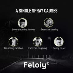 5 Bottles Feloiy Self Defense Pepper Spray 2 Oz Maximum Strength 10% OC US