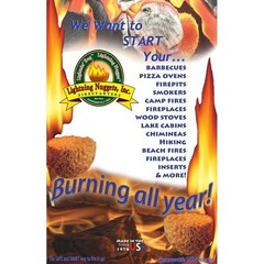 Natural Fire Starters 35 Count Non Toxic Pine Scented Campfire Grill Use