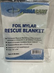 Prima Care Medical Supplies Foil Mylar Rescue Blanket 52”x84”