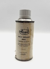 RARE Vintage Original Airosol Insect Repellent Spray Metal Can & Cap Collectable