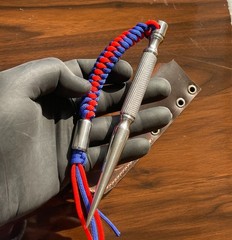 Marlin Spike 7″ Premium Stainless Steel tool with Knurled handle Paracord Tool