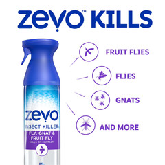 Zevo Flying Insect Killer Spray for Gnats & Mosquitoes 10 oz, 3 Pack
