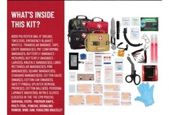 Surviveware 119 Pcs Comprehensive Premium Survival First Aid Kit