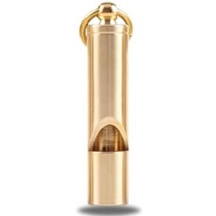 Loudest Brass Whistle Best Premium Emergency Whistle 125db+ One Piece Outdoor