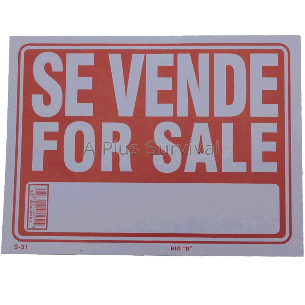 2 Pack – Se Vende For Sale 9″x12″ Business Office Car Truck Home Garage Sign