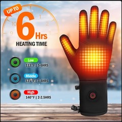 Xuanmei Gr Heated Gloves Liners For Men Women Rechargeable Battery Powered