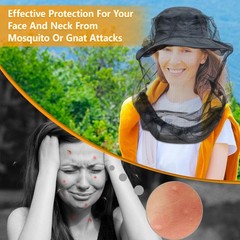 Premium Mosquito Head Net for Insect, 2 Pack, Fly & Bug Protection | Ultra Large