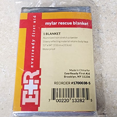 Lot of 20 Emergency Rescue Thermal Space Mylar Blankets 84″x52″