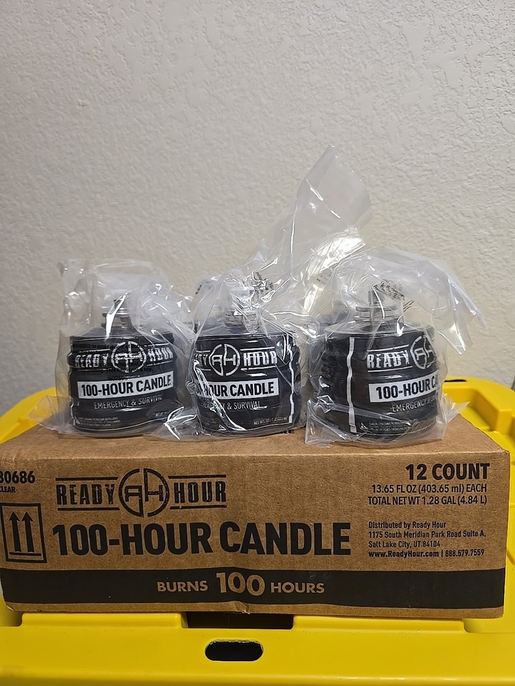 Emergency 100 Hour Candle Bulk Lot Of 6