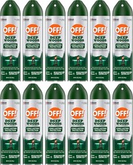 OFF! Deep Woods Insect Repellent Mosquito Ticks Bug Spray with Deet 9oz 12 pack