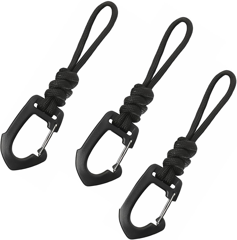 Paracord Keychain Carabiner, Lanyard Paracord Carabiner with Strap Backpack Buck