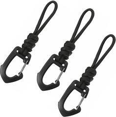 Paracord Keychain Carabiner, Lanyard Paracord Carabiner with Strap Backpack Buck