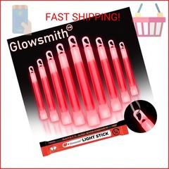 Glow Fever Emergency Safety Military Grade Glow Sticks; 10pcs, 6″ Ultra Bright G