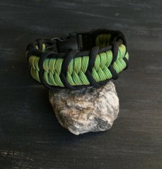Handmade Color-Change «Framed Fishtail Belly» Paracord Bracelet for 7 3/4″ Wrist