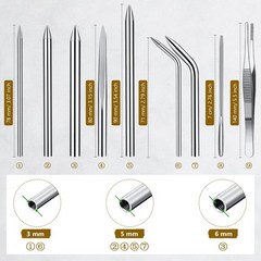 Paracord FID Knotter Tool Set Stainless Steel Marlinspike Stitching Needle 12PC