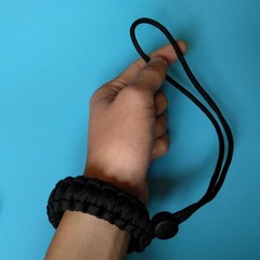 Handmade Black Camera Umbrella Rope Bracelet Universal Outdoor Survival Rope