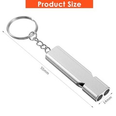 Lemecima 50Pcs Emergency Whistles Lifeguard Safety Whistle with Lanyard and