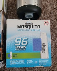 2 Thermacell Patio Shield Mosquito Repellers 96hr refill pk 24 Mats 8 Cartridges