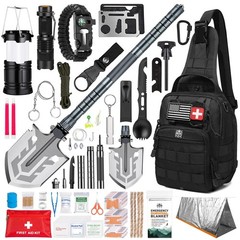 Survival Kit, 250 Pcs, Emergency Gear and Supplies, First Aid, Bug Out Go Bag…