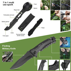 Survival Kits 17 in 1, Emergency Survival Gear and Equipment, Cool Gadgets for M