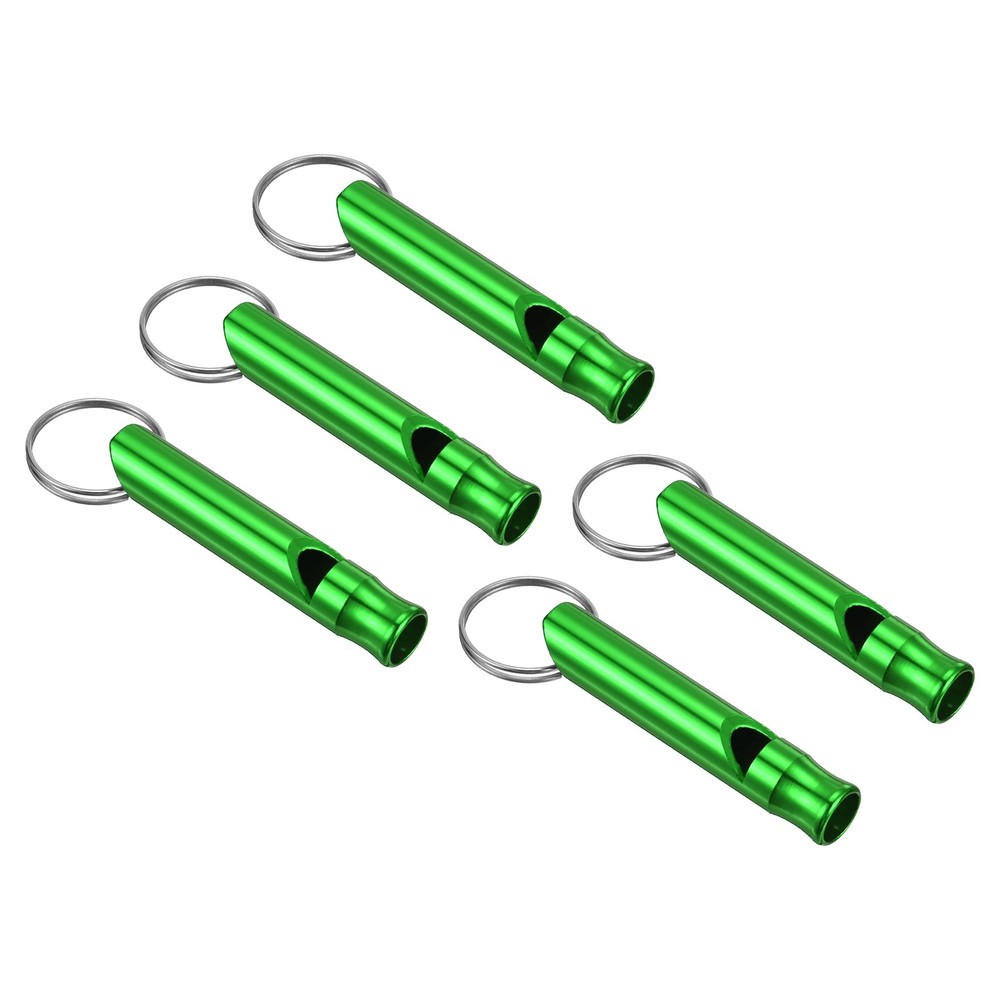 5pcs Emergency Whistles, Safety Outdoor Survival Whistle for Camping, Green