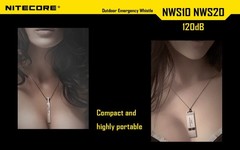 Nitecore NWS10 Whistle Outdoor Emergency TC4 Titanium Alloy Survival SOS Caller