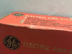 Vintage General Electric Fire Starter Fan Forced Model FS1 – New