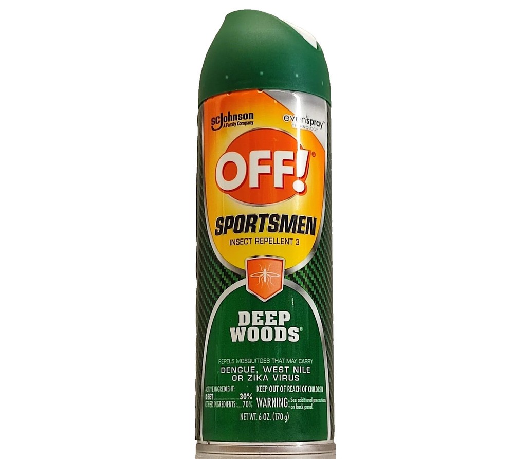 Off! Sportsman Insect Mosquito Repellent Spray Deep Woods Prevents Dengue 6oz