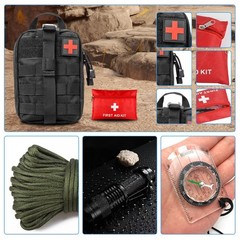 First Aid Kit, Survival Kit with Survival Tool, Emergency Backpack Filled…
