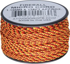 High Tech Braided Micro Cord 125ft Polyester/Nylon, Strength 100 lbs, USA Made &