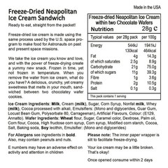 Astronaut Freeze Dried Neapolitan Ice Cream, One Serving Pouch serving