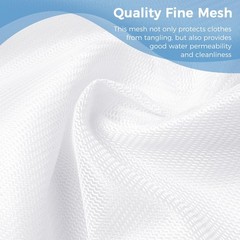 BAGAIL Laundry Bags Mesh Wash Bag for Intimates 3L,3M, Pearl White-Fine