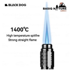 Blackdog Camping Gas Lighter 1400C Metal Outdoor Windproof Torch Turbine Jet