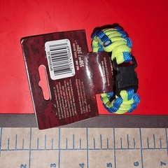 New Secure Line Blue & Yellow Survival Bracelet, SMALL (00468) FS