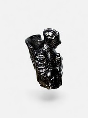 Knight Helmet Lanyard Bead Black Color EDC Paracord Knife Charm Pendant