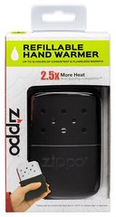 Zippo 12-Hour Black Matte Refillable Hand Warmer, 40334