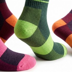 JAMES FIALLO 3 Pairs Unisex Wool Blend Rich Autumn X-Large, Hues