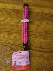 Survival Bracelet Bundle: Rothco Shackle & Breast Cancer Awareness Paracord