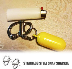 2 PCS Shackle Quick Release Clip Stainless Steel Marine 316 Snap Sailboat Boat